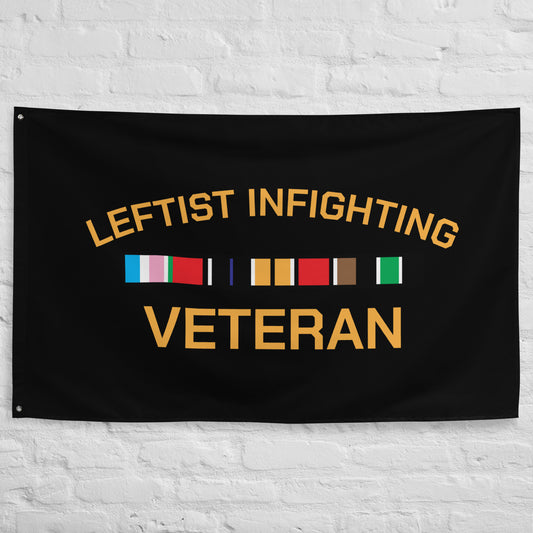 Leftist Infighting Veteran Flag