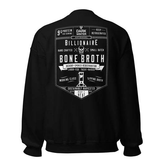 Billionaire Bone Broth Crewneck - Dark