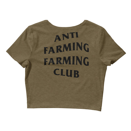 Anti-Farming Farming Club Crop Tee - Light