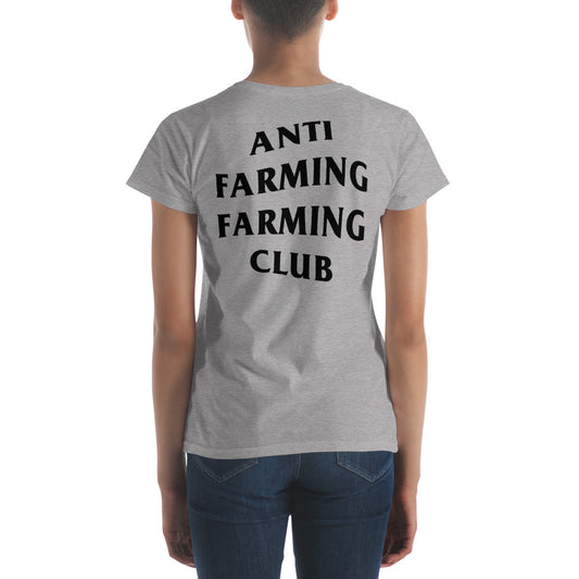 Anti-Farming Farming Club Women's Fitted Tee - Light